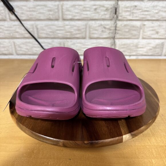 Hoka Ora Recovery Slide 3 Mens Size 13 Sandals Burgundy Purple Slip On Shoes - Picture 2 of 7